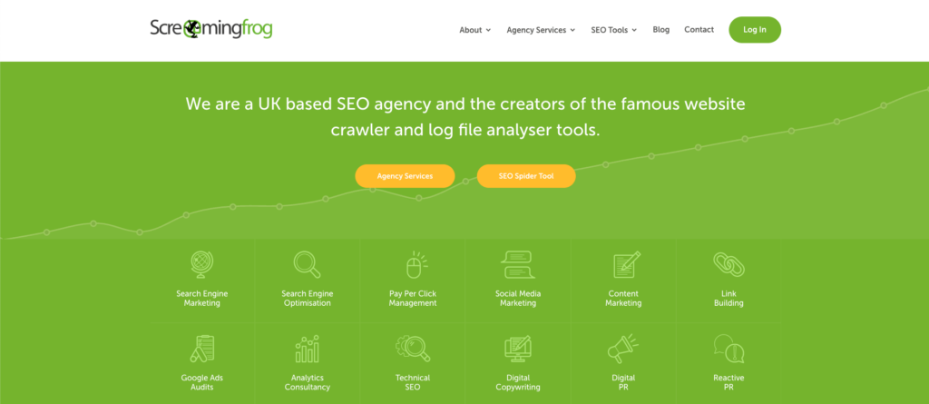 Screaming frog SEO spider